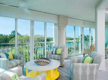 Indoor lanai with furnishings